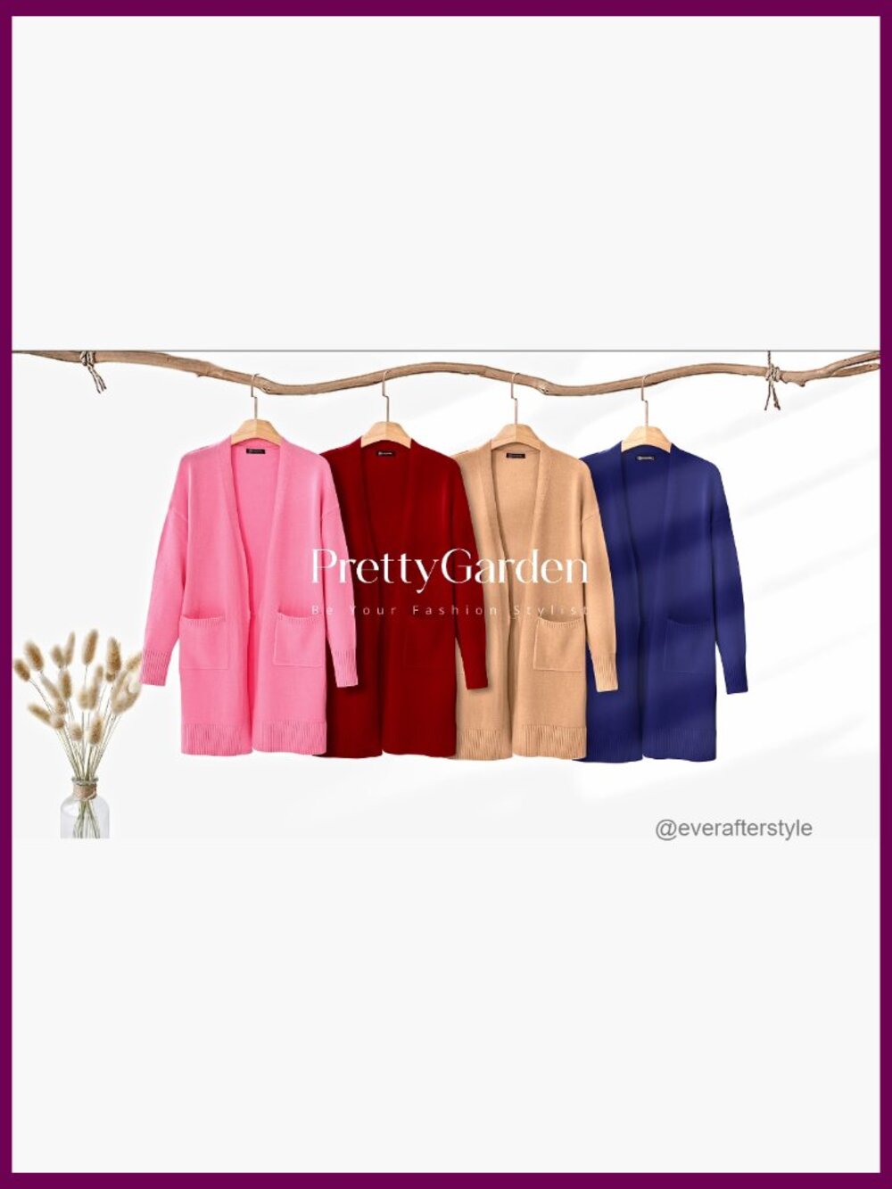 Oversized Long Cardigan Open Front Chunky Knit Cardigan with Pockets - Picture 7 of 7